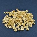 Gold Brushed  Spacers Wavy Heishi Disc Beads For Jewelry Makings