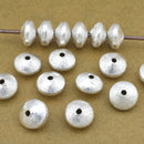 Silver Bicone Saucer Beads For Jewelry Makings 