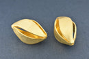 Gold Plated Flower Bud Spacer Beads - 18mm