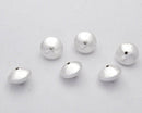 Silver Plated 12mm Bi-cone Saucer Spacer Beads