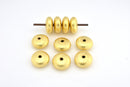 Gold Brushed Saucer Beads For Jewelry Makings 