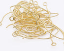 Gold Ear Wire Earring Parts For Earring Makings