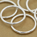 Silver Closed O Ring Jump Rings Connector Links For Jewelry Makings 