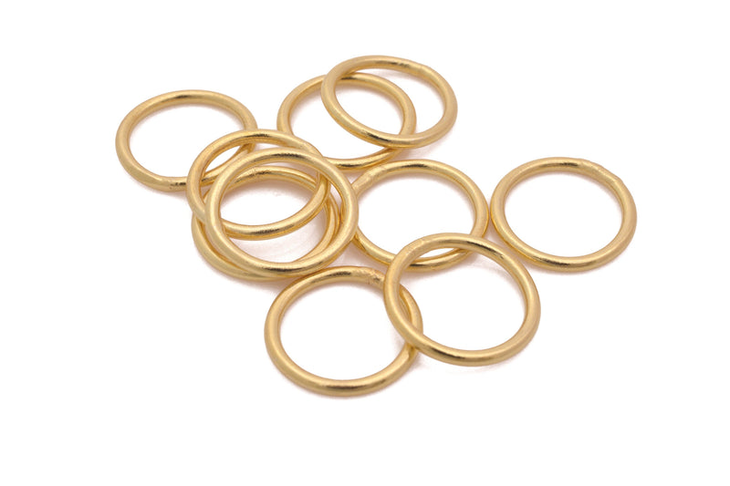 Gold Closed O Ring Jump Rings Connector Links For Jewelry Makings 