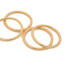 Gold Closed O Ring Jump Rings Connector Links For Jewelry Makings 