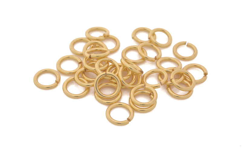 Gold Saw Cut Open Jump Rings Connector Links For Jewelry Makings 