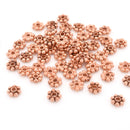 Copper Daisy Spacers Beads For Jewelry Makings 