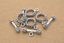 Antique Silver Bali Toggle Clasps For Jewelry Makings