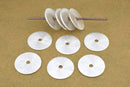 Silver Brushed Flat Spacers Heishi Disc Beads 