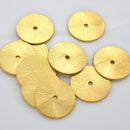 Gold Flat Disc Heishi Spacers Beads For Jewelry Makings 