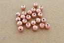 Copper Round Brushed Ball Beads For Jewelry Makings 