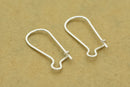 Silver Kidney Ear Wire Ear Hooks For Earring Makings