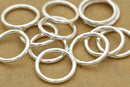 Silver Closed Jump Rings Connector Links For Jewelry Makings 