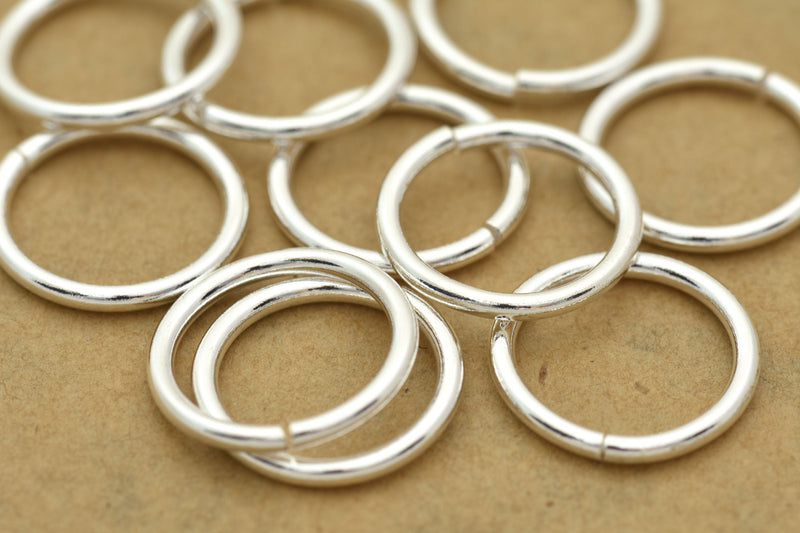Silver Saw Cut Open Jump Rings Connector Links For Jewelry Makings 