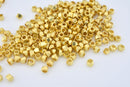 Faceted Gold Spacers, Gold Plated Wholesale Jewelry