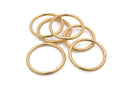 Gold Closed O Ring Jump Rings Connector Links For Jewelry Makings 