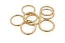 Gold Closed Jump Rings Connector Links For Jewelry Makings 