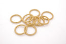 Gold Closed O Rings Jump Rings Connector Links For Jewelry Makings 