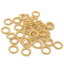 Gold Saw Cut Open Jump Rings Connector Links For Jewelry Makings 