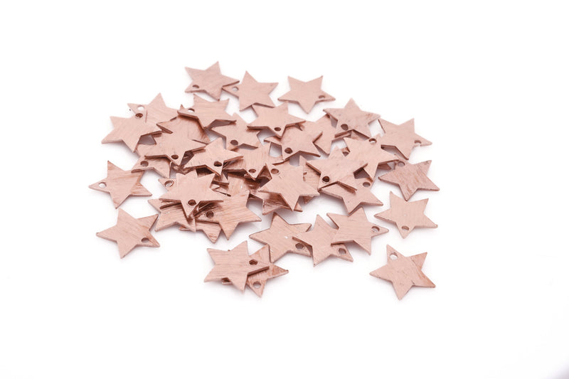 Rose Gold Stars Pendant Charms For Jewelry Makings 