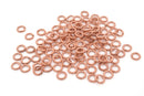 Copper Open Saw Cut Jump Rings Connector Links 