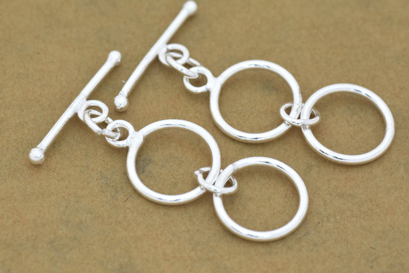 2 Rings Toggle Clasps For Jewelry Makings 