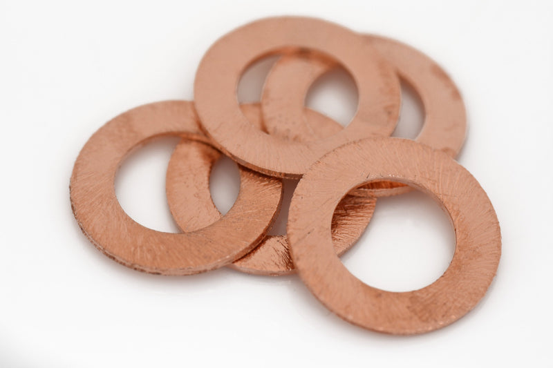 Copper Washer Circle Links Connector Charms Stamping Blanks For Jewelry Makings 