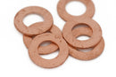 Copper Brushed Washer Circle Connector Links Charms For Jewelry Makings