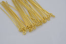 Gold Half Hard Wire Eye Pins For Jewelry Makings