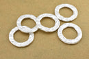 Silver Hammered Washer Circles Connector Links Charms For Jewelry Makings