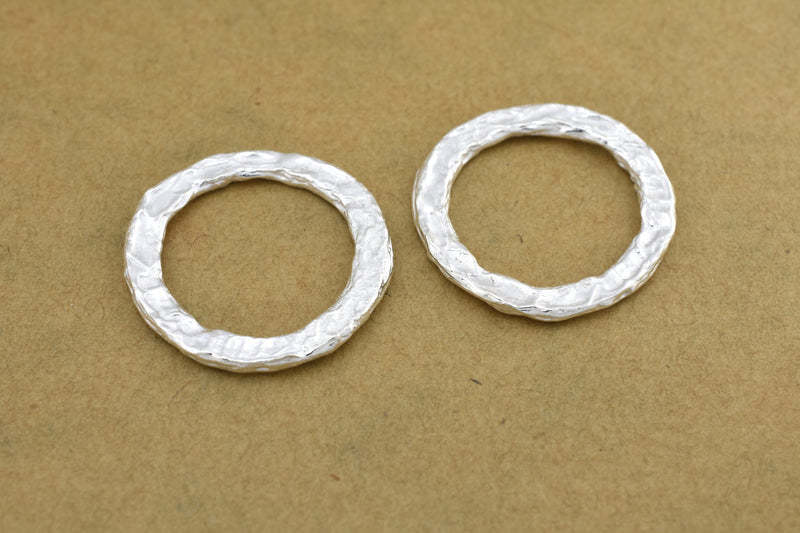 Silver Washer Rings Connector Circle Charms For Jewelry Makings