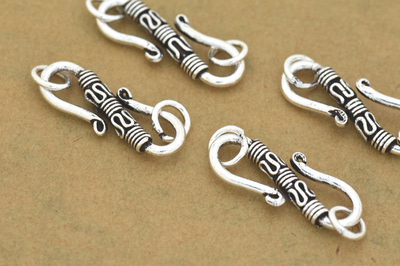 Antique Silver S Hooks Clasps For Jewelry Making