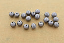 Black / Gunmetal Round Brushed Ball Beads For Jewelry Makings 