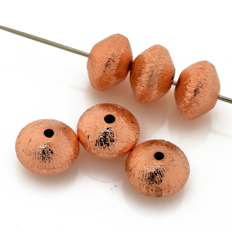 Copper Bicone Saucer Beads For Jewelry Makings 