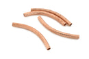 Copper Curved Tube Pipe Beads For Jewelry Makings 