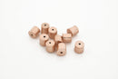 Rose Gold Brushed Barrel Cylinder Drum Beads Spacers  For Jewelry Makings