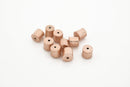 Rose Gold Brushed Barrel Cylinder Drum Beads Spacers  For Jewelry Makings