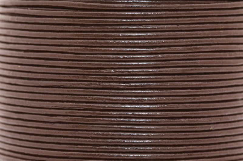 2mm Natural Tan Brown Leather Cord - Round - Premium Quality - Indian Leather - Wrap Bracelet Making Findings - Lead Free - Necklace Making