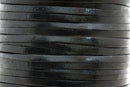 3mm Flat Black Leather Cord - Premium Quality - Indian Leather - Wrap Bracelet Making Findings - Lead Free - Necklace Making