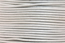 2mm Metallic Silver Leather Cord - Round - Premium Quality - Indian Leather - Wrap Bracelet Making Findings - Lead Free - Necklace Making