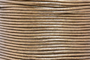 1.5mm Metallic Bronze Leather Cord - Round
