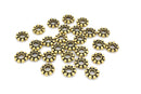 8mm Antique Gold Plated Daisy Heishi Spacer Beads