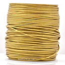 1.5mm Leather Cord - Metallic Gold  - Round