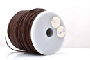 1.5mm Light Brown Leather Cord - Round