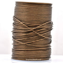  Metallic Bronze Leather Cord Round  For DIY Jewelry 