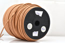 3mm Natural Beige color Leather Cord - Round - Premium Quality - Indian Leather - Wrap Bracelet Making Findings, Lead Free, Necklace Making