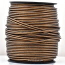 Metallic Bronze Leather Cord Round Fr DIY Jewelry 