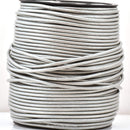Metallic Silver Leather Cord Round For DIY Jewelry 