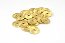 Gold Plated Heishi Flat Disc Spacer Beads - 12mm