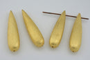 Gold Plated Tear Drop Spacer Beads - 37mm